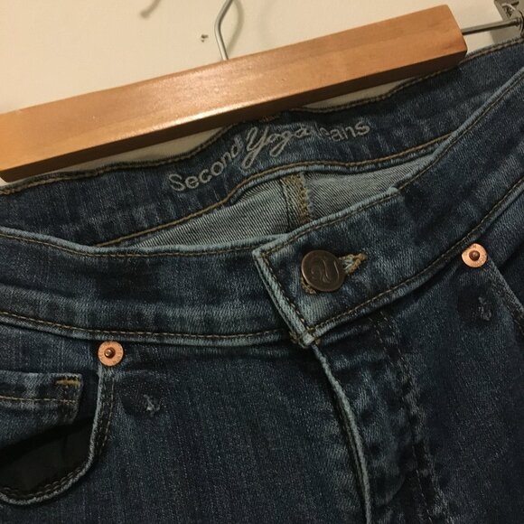 Second Yoga Canadian Made Denim Skinny Blue Jeans - Picture 10 of 16